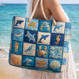 Artisan Beach Tote | Ocean-Inspired Design