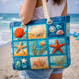 Artisan Beach Tote | Coastal Shell Design
