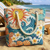 Warm Halo Handmade Beach Tote