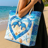 Artisan Beach Tote | Turtle Tranquility