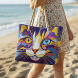 Catitude Handmade Beach Tote