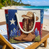 Texas Pride Handmade Beach Tote