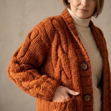Alessia™ Elegant Cable Knit Coat