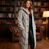 Alessia™ Elegant Cable Knit Coat