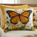 Monarch Meadow Padded Cushion Cover