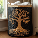 Handcrafted Laundry Basket | Tree of Life Design