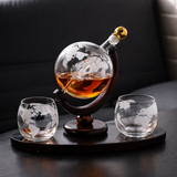 World Map Edition House Whisky with Two Glasses