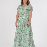 Ismeria | Floral Chiffon Maxi Dress