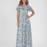 Ismeria | Floral Chiffon Maxi Dress