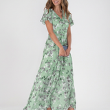 Ismeria | Floral Chiffon Maxi Dress