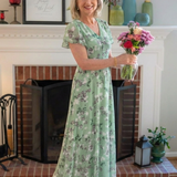 Ismeria | Floral Chiffon Maxi Dress