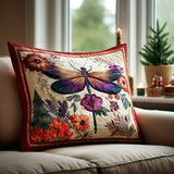Magical Dragonfly Padded Cushion Cover