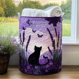 Handcrafted Cat-Themed Laundry Basket