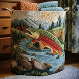 Mountain Stream Serenity | Artisan-Made Laundry Basket