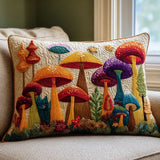 Mushroom Garden Padded Cushion Cover