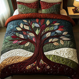 Nature's Embrace 3-Piece Quilted Bed Set