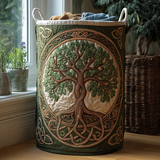 Handcrafted Laundry Basket | Tree of Life Design