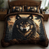 Forest Animals 3-Piece Quilted Bedding Set