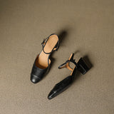Authentic Leather Heels Valery