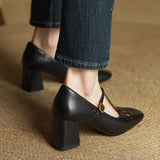 Elora High Heels in Genuine Leather