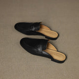 Laverne™ Classic Leather Mule Loafers