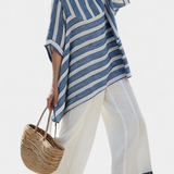 Hazel | Blue Stripes Two-Piece Set