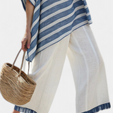 Hazel | Blue Stripes Two-Piece Set