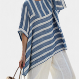Hazel | Blue Stripes Two-Piece Set