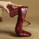 Elora High Heels in Genuine Leather