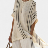 Daisy | Black and Stripes Two-Piece Set