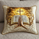 Prayer and Writing Padded Cushion Cover