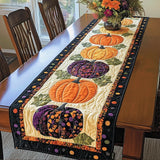 Spiced Pumpkin Quilted Table Runner
