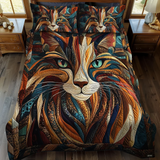 Soft Purrs 3-Piece Quilted Bed Set