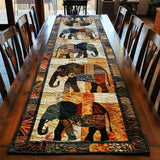 Elephant Parade Quilted Table Runner