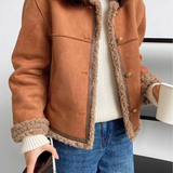 RUBY COSY SHEARLING-LINED JACKET