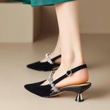 Elegant Low Heel Shoes Crysel