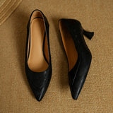 Belle Genuine Leather High Heel Shoes