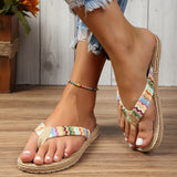 Elena™ Ethnic-Style Flip Flops Sandals