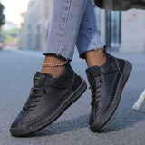Victoria™ – Hand‑Stitched Leather Slip‑On Loafers