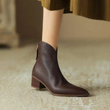 Marveira™ Pointed-Toe Vegan Ankle Boots