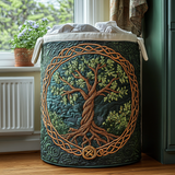 Handcrafted Laundry Basket | Tree of Life Design