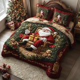 Santa Claus Magic 3-Piece Quilted Bedding Set
