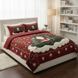 Father Noël Workshop 3-Piece Quilted Bedding Set