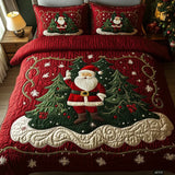 Father Noël Workshop 3-Piece Quilted Bedding Set