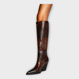 Camila - Elegant Daily Croco Design Boots