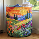 Spring Meadow Handmade Laundry Basket