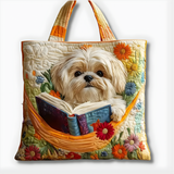 Storytime Puppy Garden | Handmade Quilted Tote