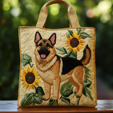 Sunflower Shepherd Charm | Handmade Quilted Tote