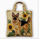 Sunflower Shepherd Charm | Handmade Quilted Tote