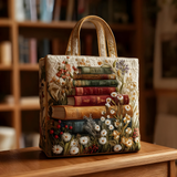 Timeless Book Garden | Handmade Quilted Tote